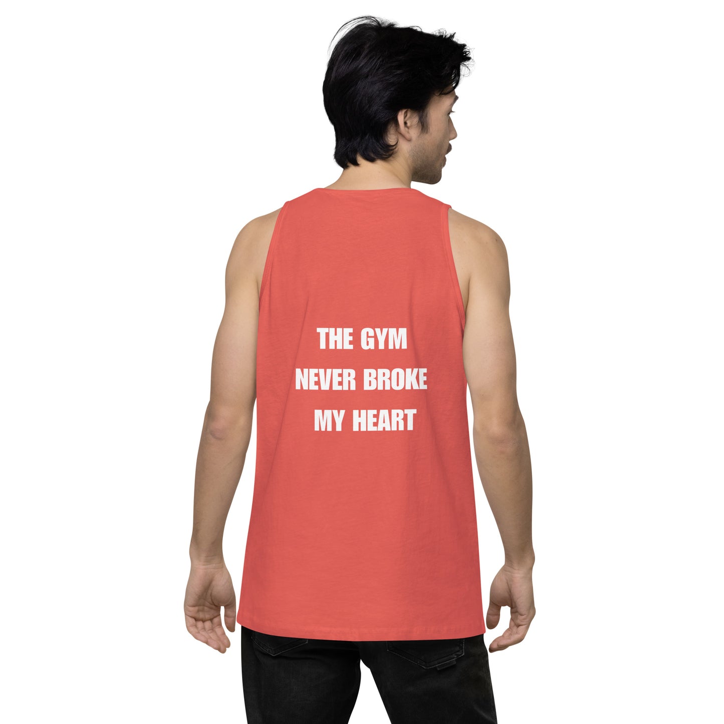 Swole Union™ The Gym Never Broke My Heart Men’s premium tank top