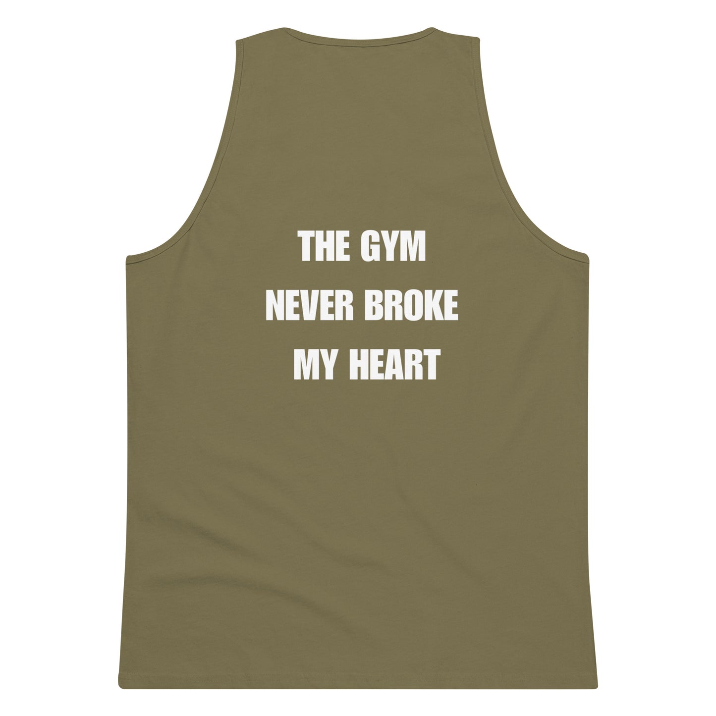 Swole Union™ The Gym Never Broke My Heart Men’s premium tank top