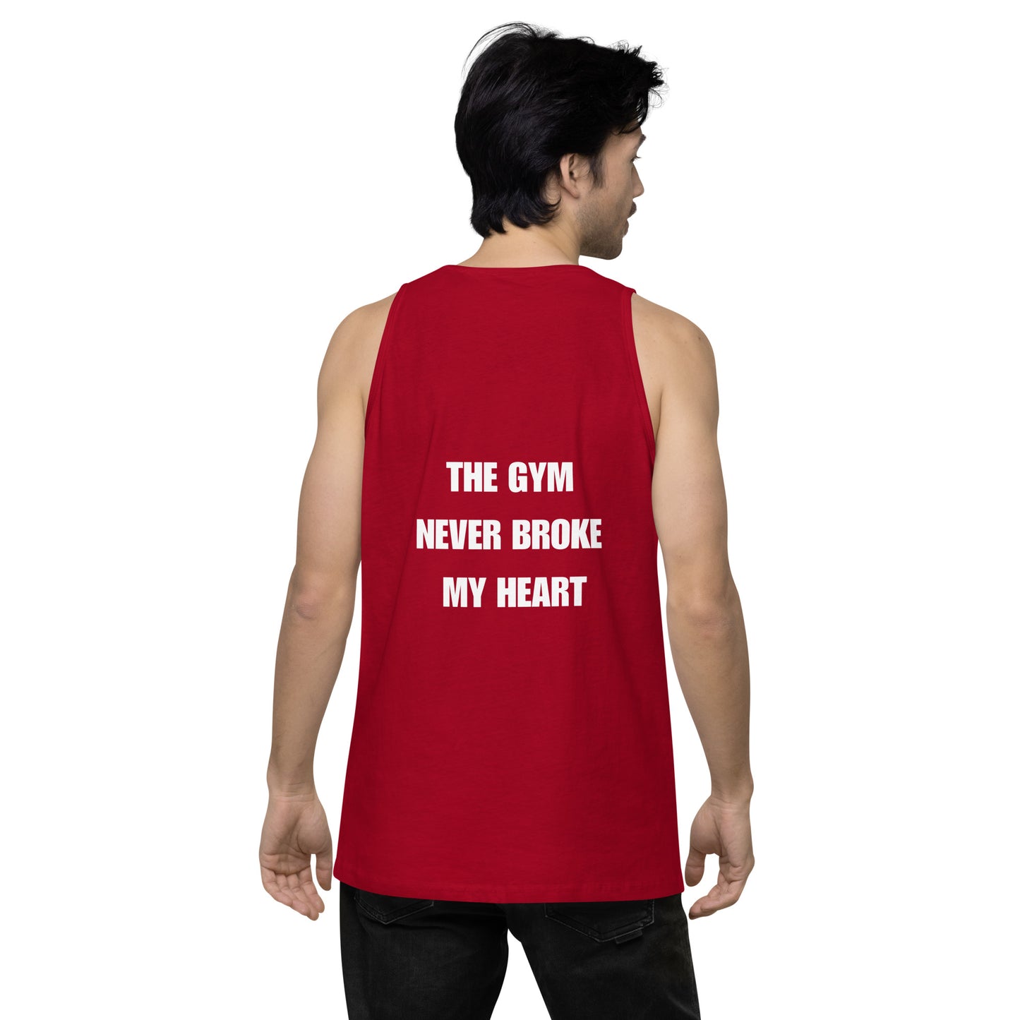 Swole Union™ The Gym Never Broke My Heart Men’s premium tank top