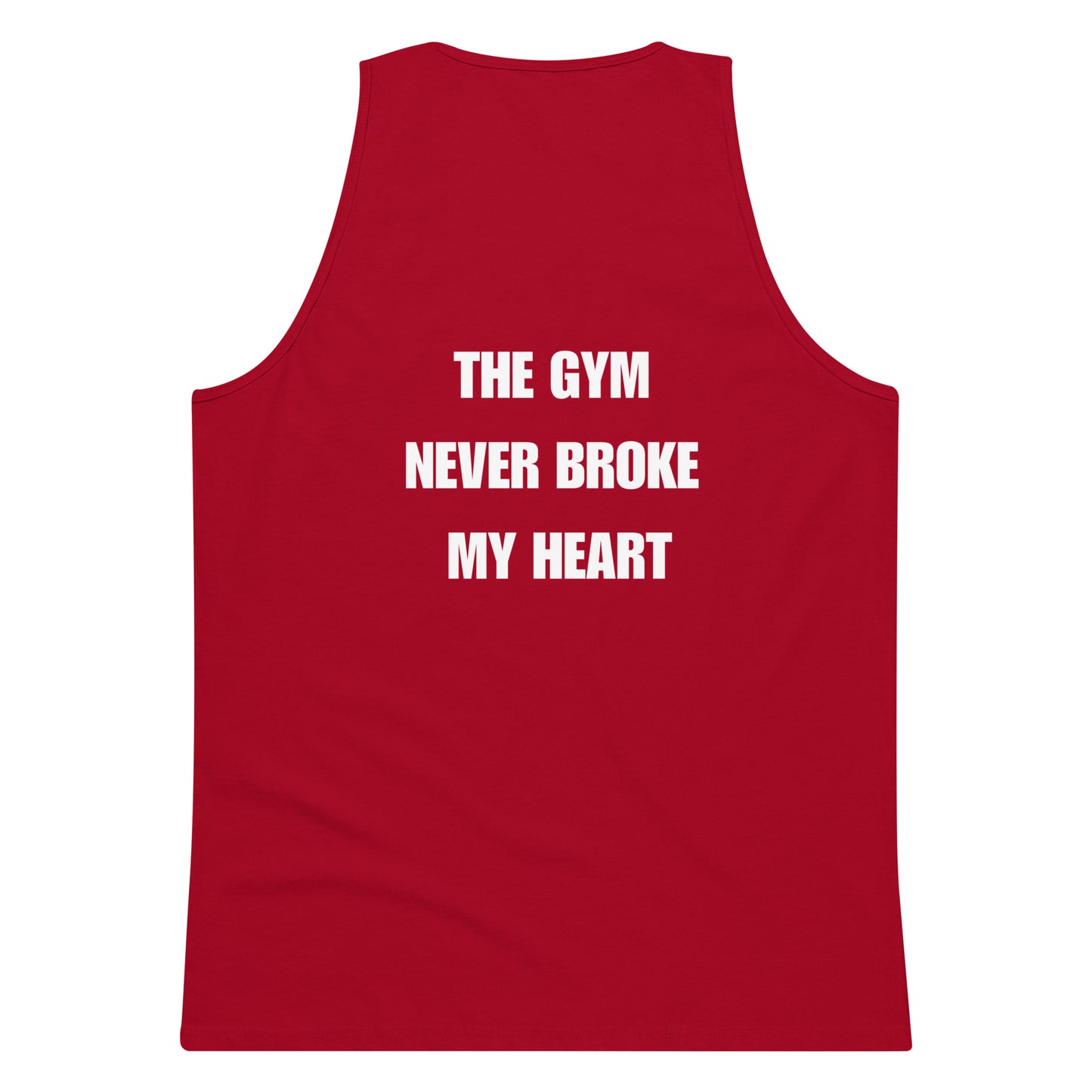 Swole Union™ The Gym Never Broke My Heart Men’s premium tank top